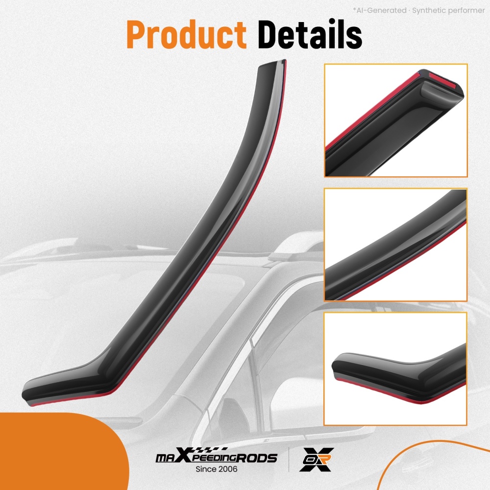 Side Window Deflectors compatible for Toyota Auris 2012-2019 In-Channel Rain Guards 4PC
