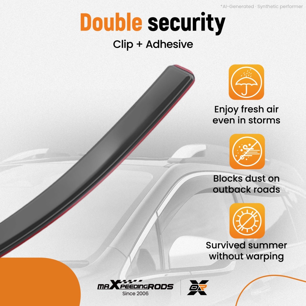 4pc Wind Deflectors Set compatible for Vauxhall Corsa D E 5-Door 2006-2019 In-Channel