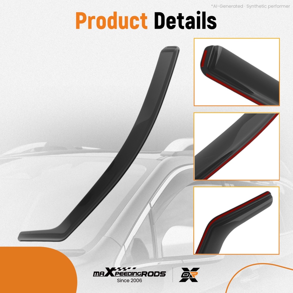 4pcs Acrylic Wind Deflectors compatible for VW Golf MK8 5-Door 2020+ Window Guards Set