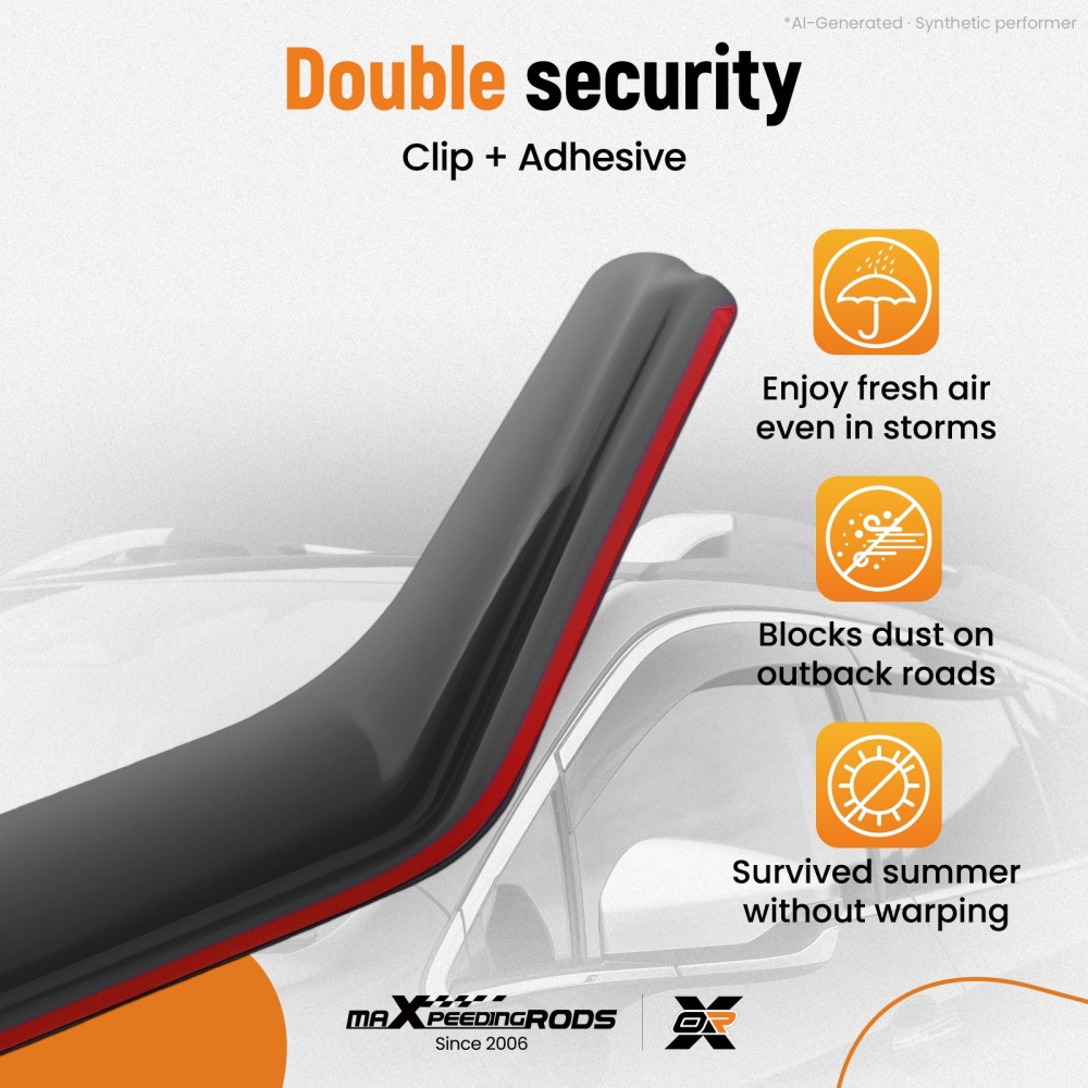 4pcs Acrylic Wind Deflectors compatible for VW Golf MK8 5-Door 2020+ Window Guards Set