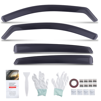 4pcs Rain Guards compatible for Hyundai Kona 2017-2023 Wind Deflectors In-Channel