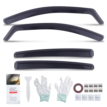 Side Window Wind Deflectors compatible for Hyundai IONIQ 2017-2021 Rain Shields Smoke 4pc