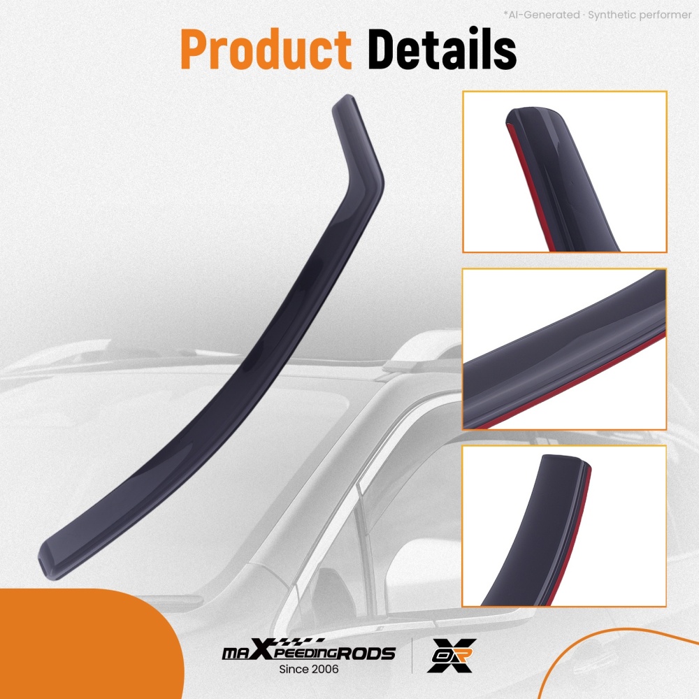 Wind Deflectors compatible for Hyundai IONIQ 2017-2021 Rain Guards Side Visors Acrylic