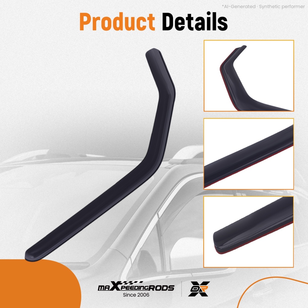 Acrylic Front Wind Deflectors compatible for Suzuki Jimny 1998-2018 3-Door Rain Guard