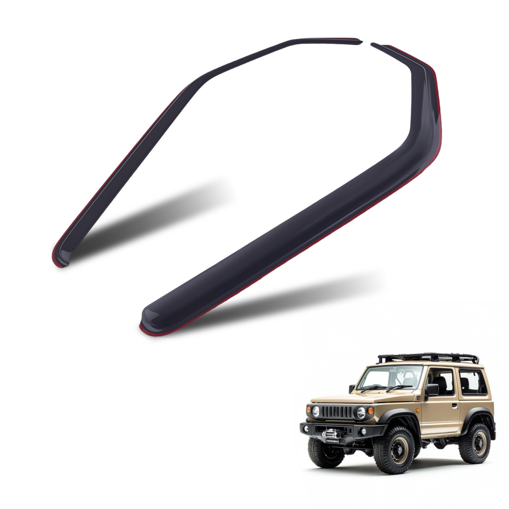 Acrylic Front Wind Deflectors compatible for Suzuki Jimny 1998-2018 3-Door Rain Guard