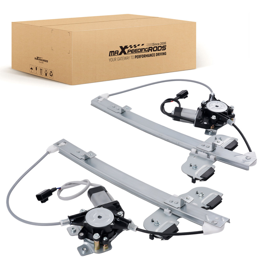 2x Rear LeftRight Window RegulatorMotor Assembly compatible for Hummer H2 2003-2009