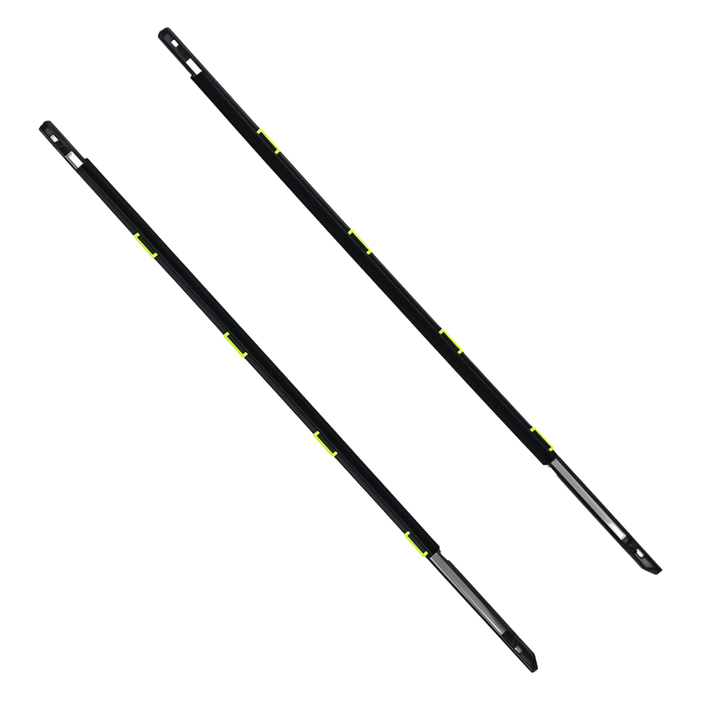 4PCS For 1996-2000 compatible for Honda Civic DX 4D Window Trim Glass Door Belt Rubber Black