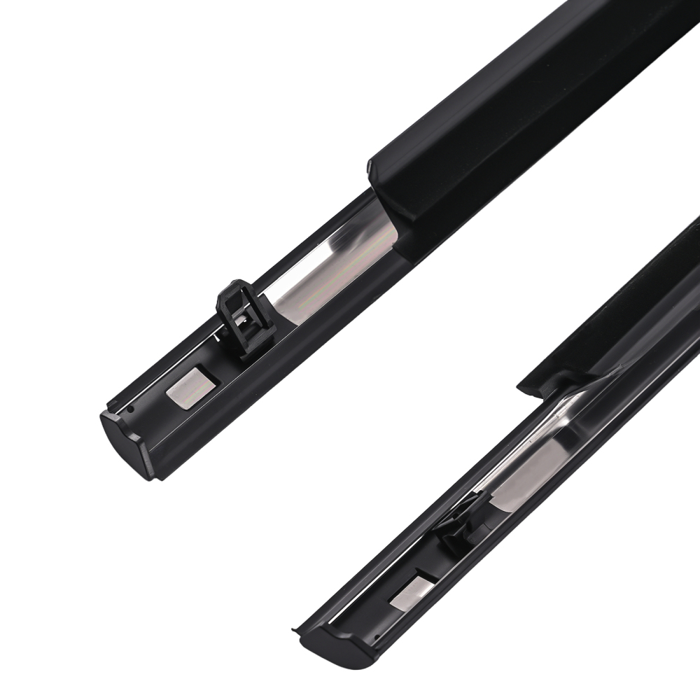 4PCS For 1996-2000 compatible for Honda Civic DX 4D Window Trim Glass Door Belt Rubber Black