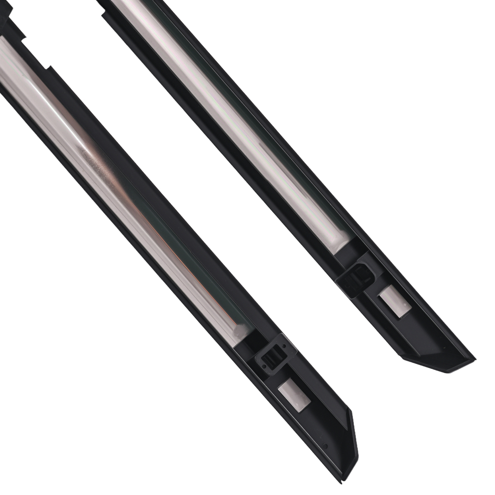 4PCS For 1996-2000 compatible for Honda Civic DX 4D Window Trim Glass Door Belt Rubber Black