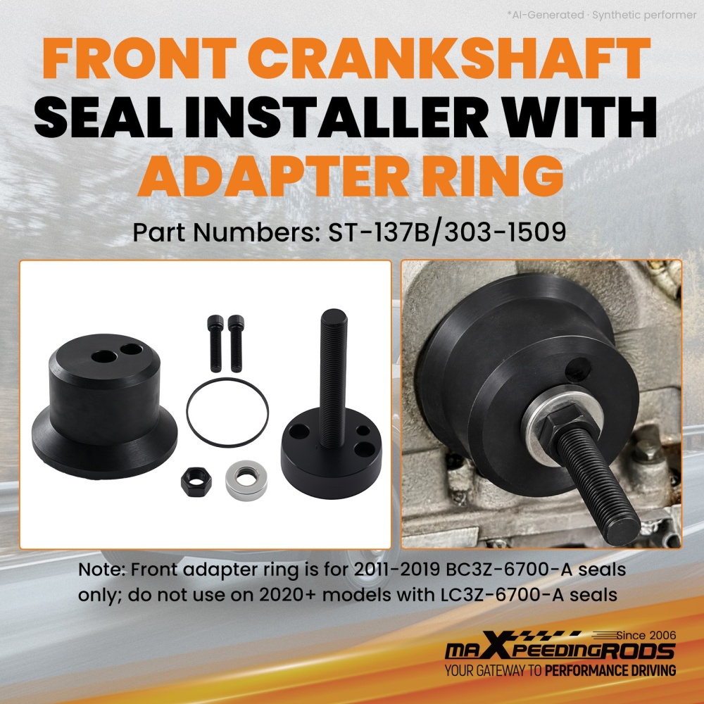 Front/Rear Diesel Crankshaft Seal Tool compatible for Ford F-250/F-350 2011-2021 6.7L