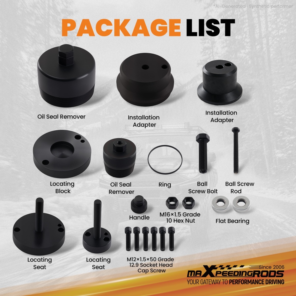 Front/Rear Diesel Crankshaft Seal Tool compatible for Ford F-250/F-350 2011-2021 6.7L