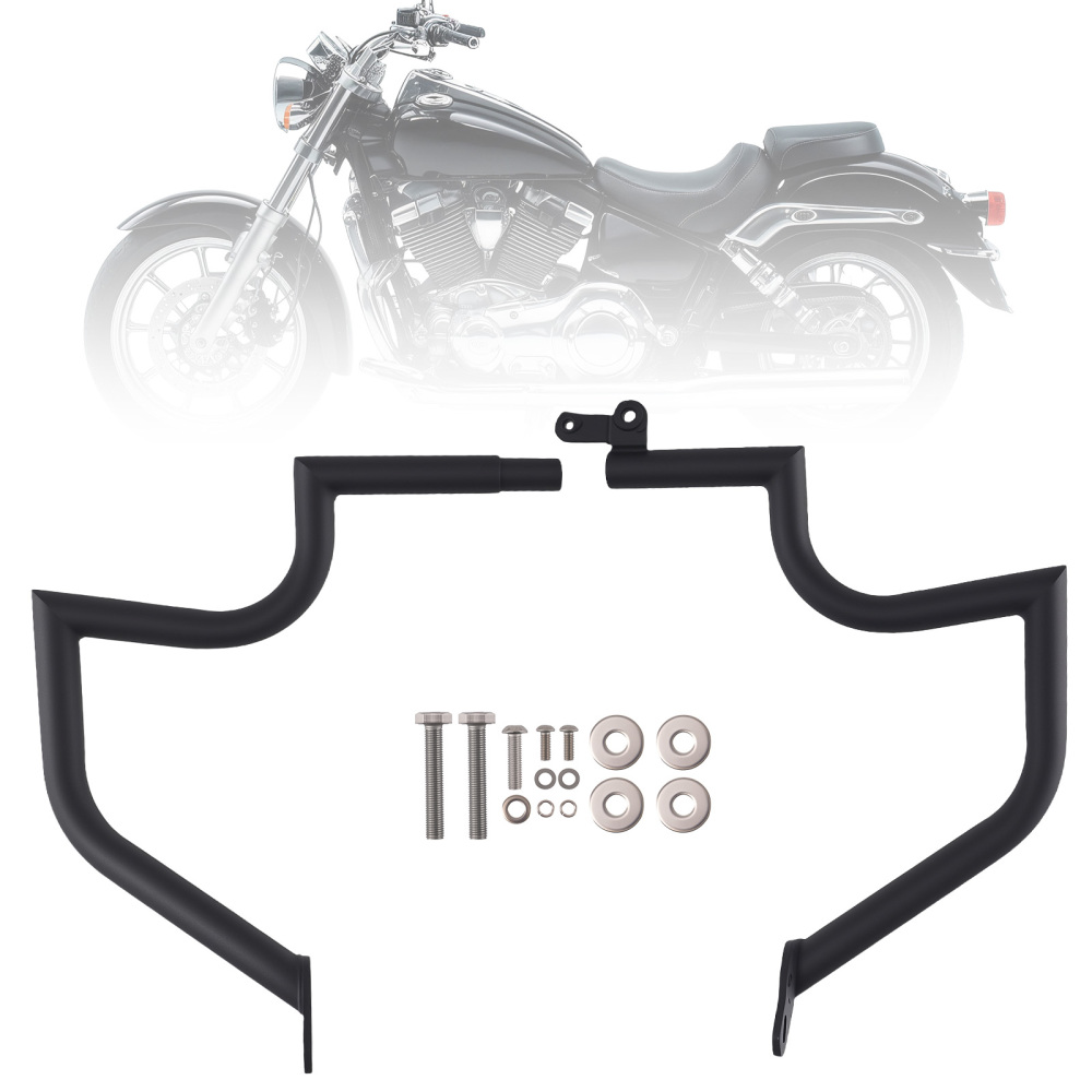 Front Black Engine Guard Crash Bar compatible for Honda VTX 1300 R/S/C/T Tourer All Years