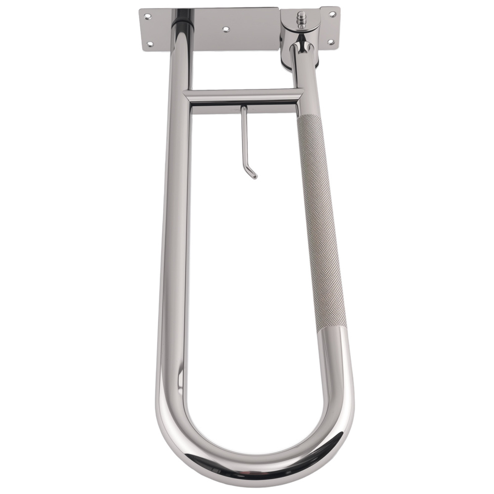 Stainless Steel Toilet Safety Grab Bar 29.5 Flip‑Up Wall‑Mount Support Rail