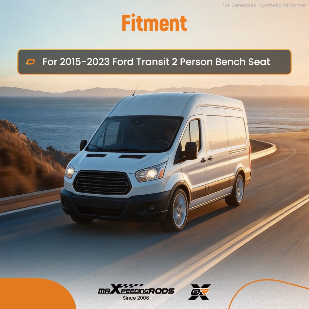 Steel Floor Track Bracket Kit compatible for Ford Transit 2 Person Bench 2015-2023