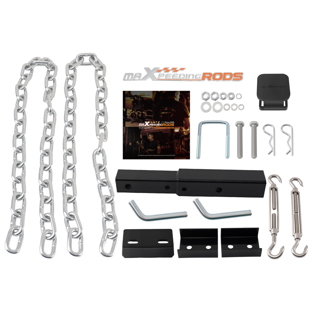 2.5 to 2 Receiver Trailer Hitch Adapter Extension Kit for Truck SUV ATV Rear