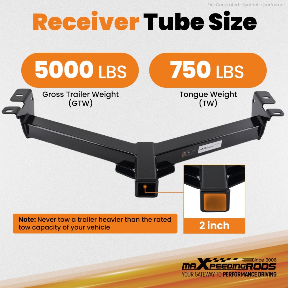 Class 3 Front Tow Hitch compatible for Ford E-150/E-250/E-350 2008-2014 5000lbs Capacity
