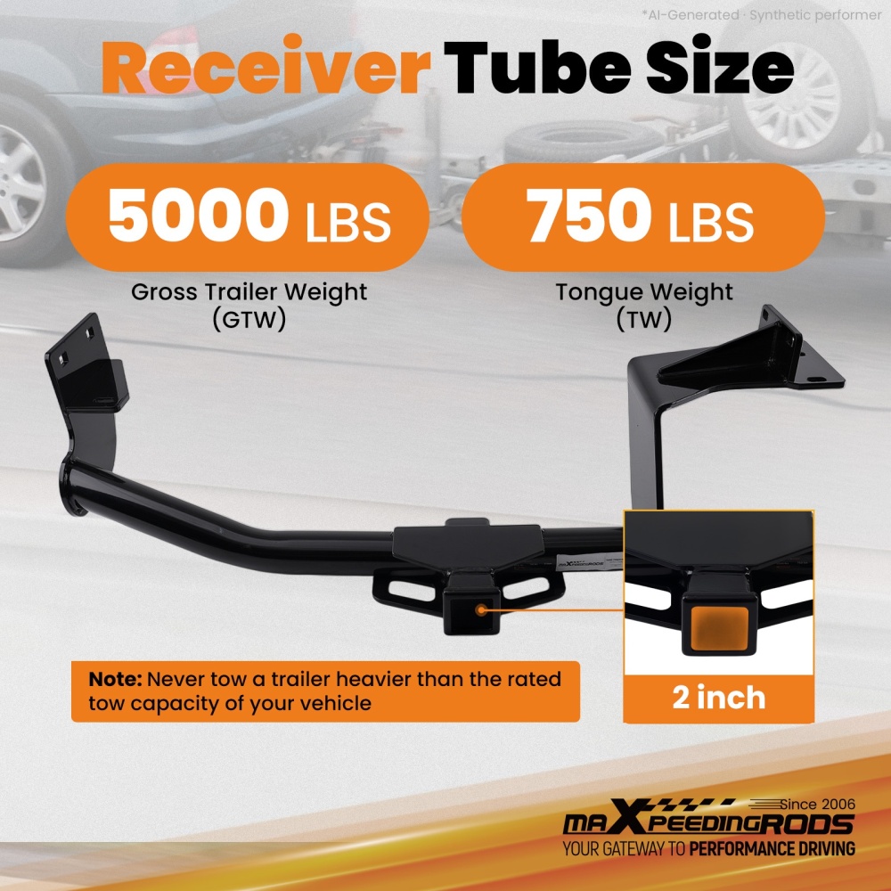 Class 3 Rear Hitch for 2016-2020 compatible for Kia Sorento 2 Receiver 750lbs Capacity