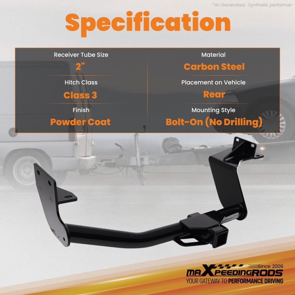 Class 3 Rear Hitch for 2016-2020 compatible for Kia Sorento 2 Receiver 750lbs Capacity