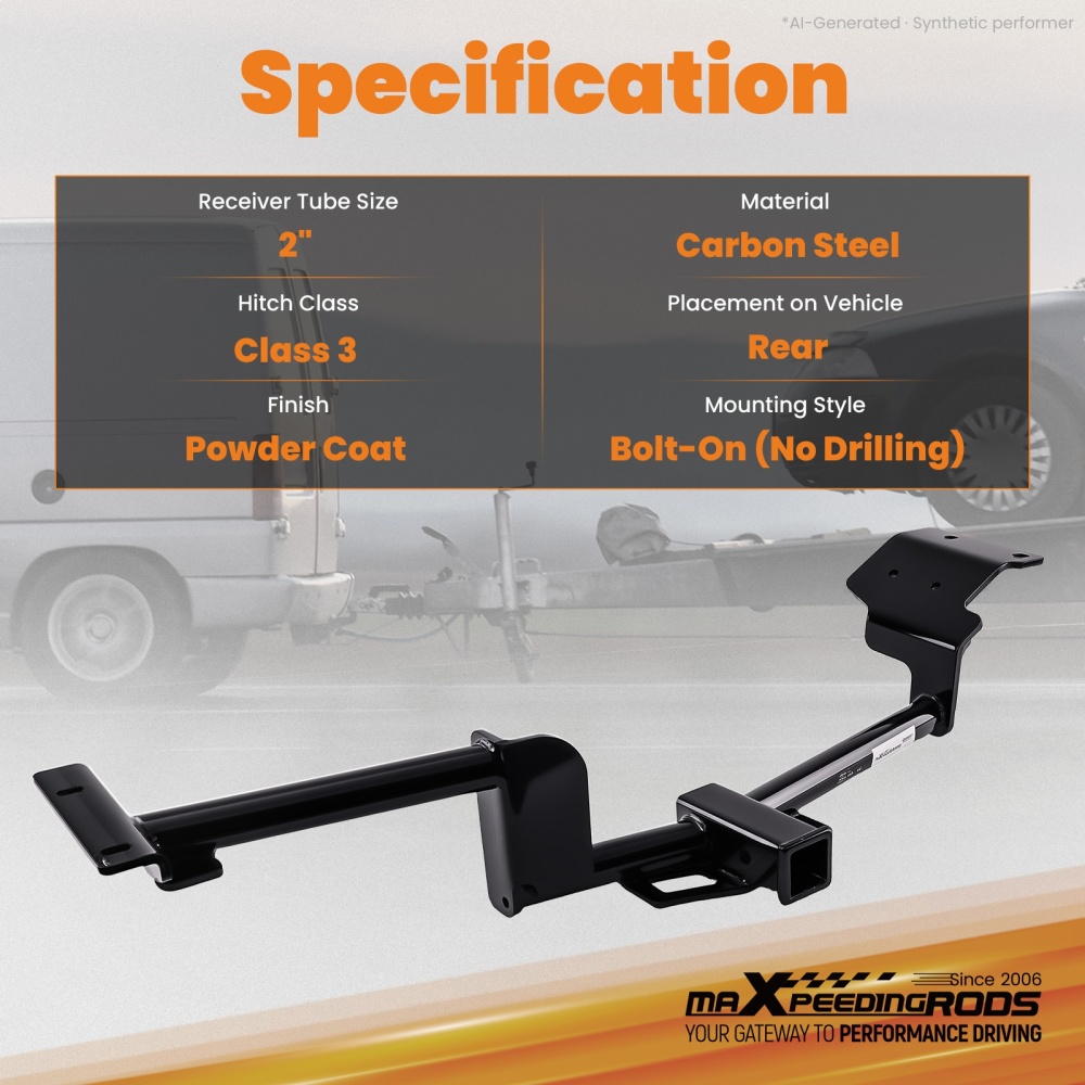 2in Tow Hitch Receiver compatible for Ford Flex 2009-19/Compatible for Lincoln MKT 2010-19