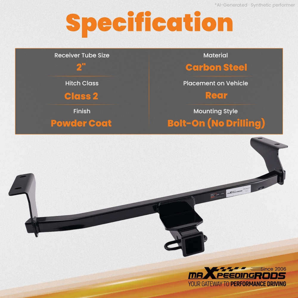 Class 2 Hitch 2 Rear compatible for Mazda CX-30 2020-2026 Receiver Rust-Resistant