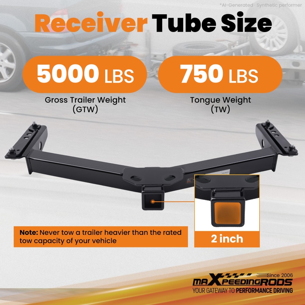 Rear 2in Heavy Duty Hitch Receiver compatible for Toyota 4Runner 1996-2002