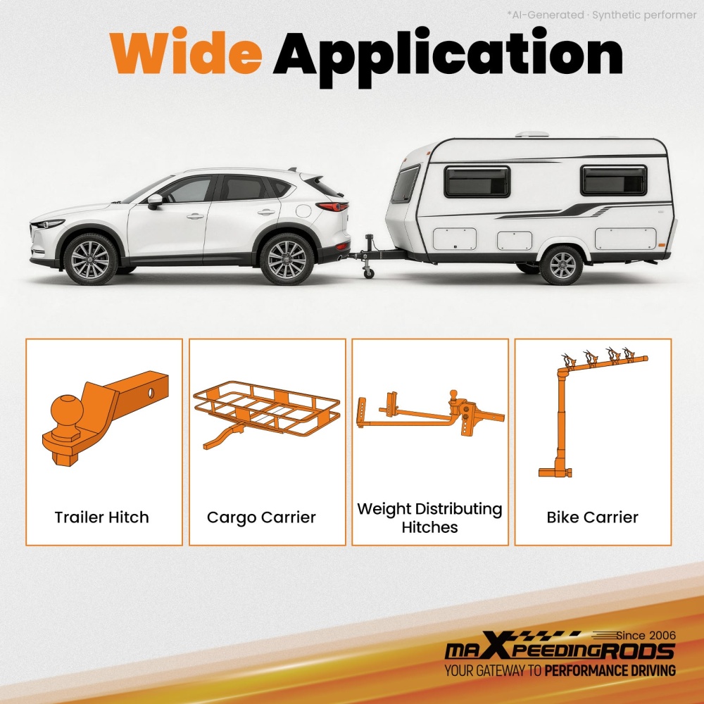 Rear Class 3 Hitch compatible for GMC Yukon/Tahoe 2003-2006 6000lbs GTW 900lbs TW 2in