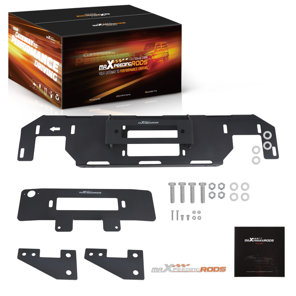 Hidden Winch Mounting Plate Steel compatible for Ford F-150 F150 2WD/ 4WD 2015-2020